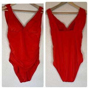 Sexy red one piece swimsuit Size Large 12/14